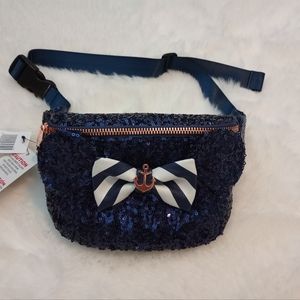 New Disney Cruise Sequin Navy Belt Bag/Fanny Pack
